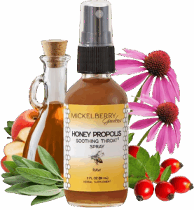 Mickelberry Gardens Honey Propolis Soothing Throat Spray