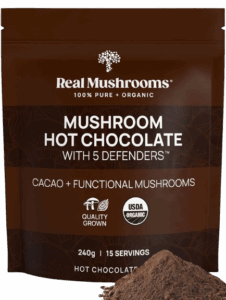 Real Mushrooms Organic Hot Chocolate Mix with 5 Defenders