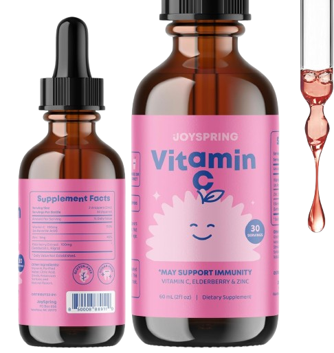 JoySpring Vitamin C Drops for Kids
