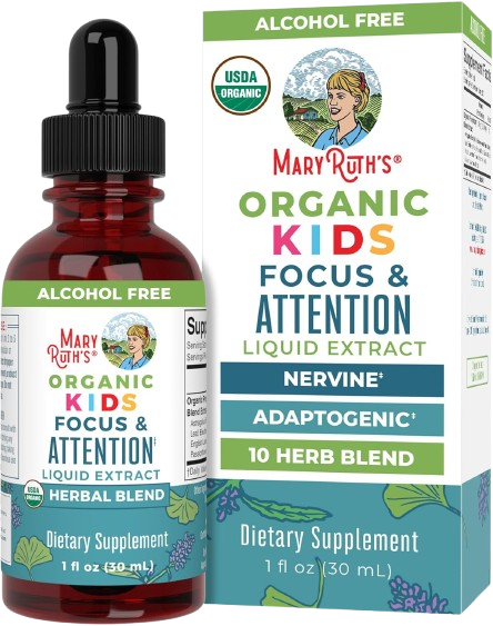 MaryRuth’s Organic Kids Focus & Attention Liquid Extract