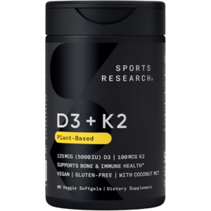 Sports Research – Vitamin D3 + K2